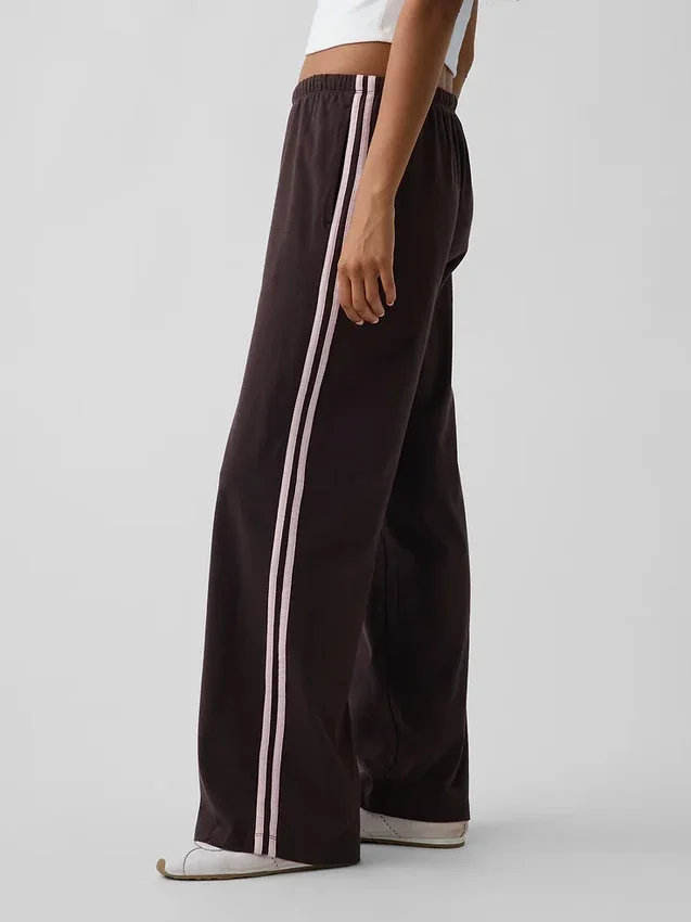 Pantalones de chándal holgados de tejido grueso