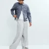 Camisas Oxford de corte relajado y largo corto con dobladillo recto