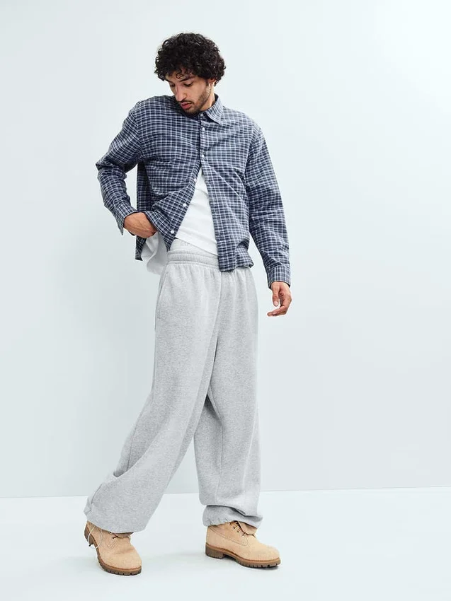 Camisas Oxford de corte relajado y largo corto con dobladillo recto