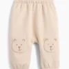 Pantalones de chándal para bebé Vintagesoft con parches de Brannan Bear en las rodillas