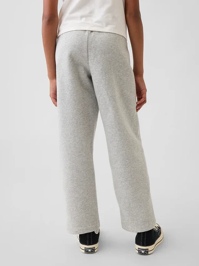 Pantalones de chándal para niños Vintagesoft de corte holgado con ribete de encaje