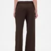 Pantalones de cintura media con doble cintura