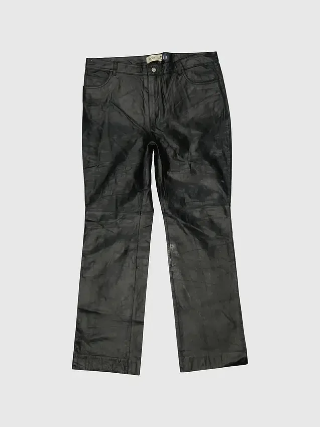 Pantalones de cuero Gapvintage para mujer de los años 90 - 16