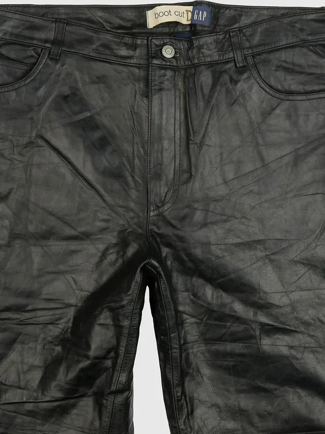 Pantalones de cuero Gapvintage para mujer de los años 90 - 16
