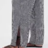 Pantalones de gasa de algodón con dobladillo abierto