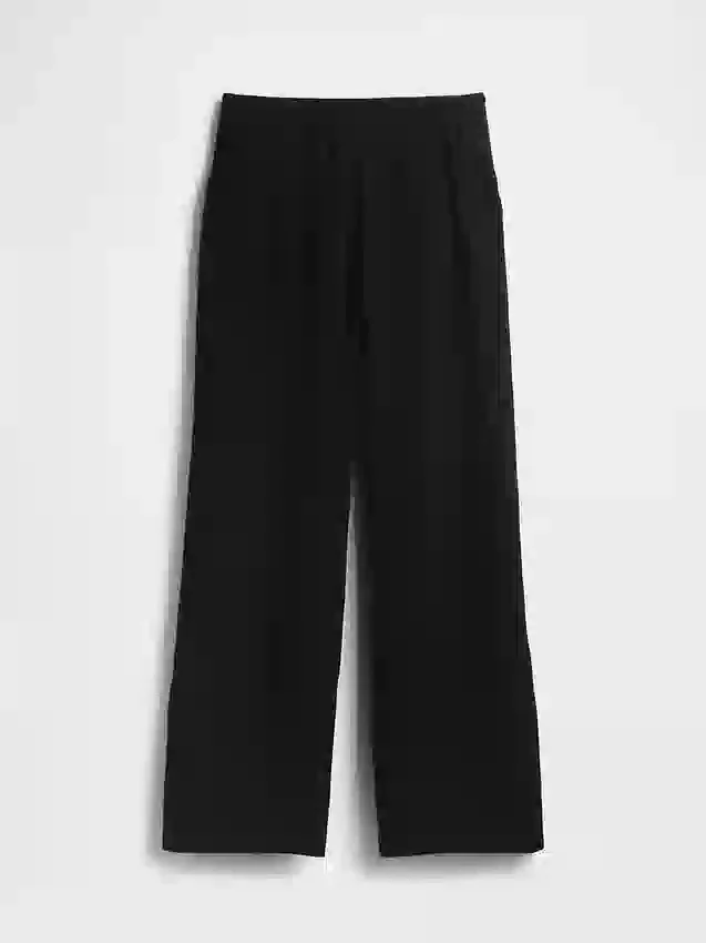 Pantalones de gasa de algodón con dobladillo abierto
