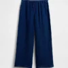 Pantalones de gasa de algodón para niños, de corte holgado y pierna ancha