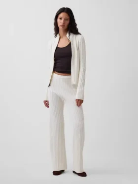 Pantalones de jersé con diseño de trenzado CashSoft