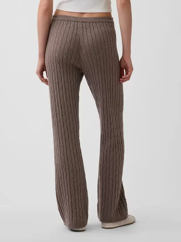 Pantalones de jersé con diseño de trenzado CashSoft