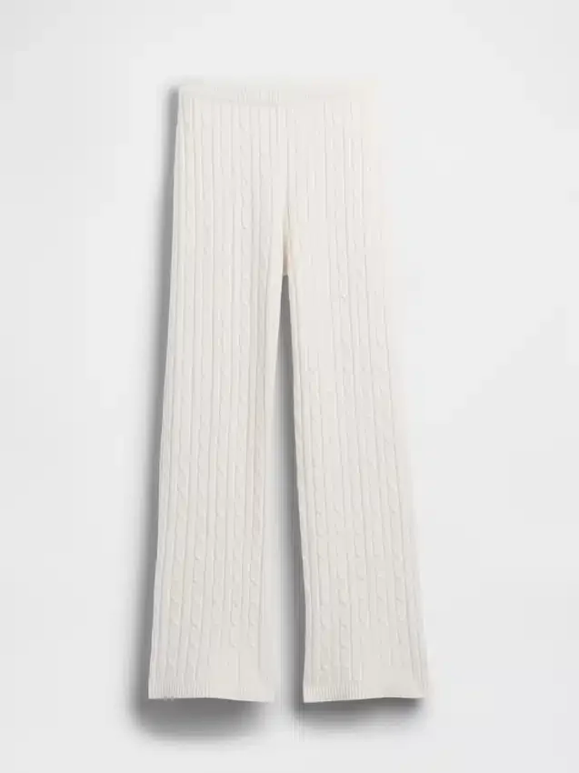 Pantalones de jersé con diseño de trenzado CashSoft