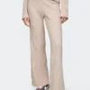 Pantalones de jerséu CashSoft con canalé ancho