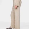 Pantalones de jerséu CashSoft con canalé ancho