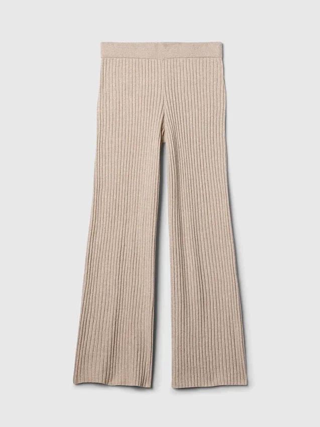 Pantalones de jerséu CashSoft con canalé ancho