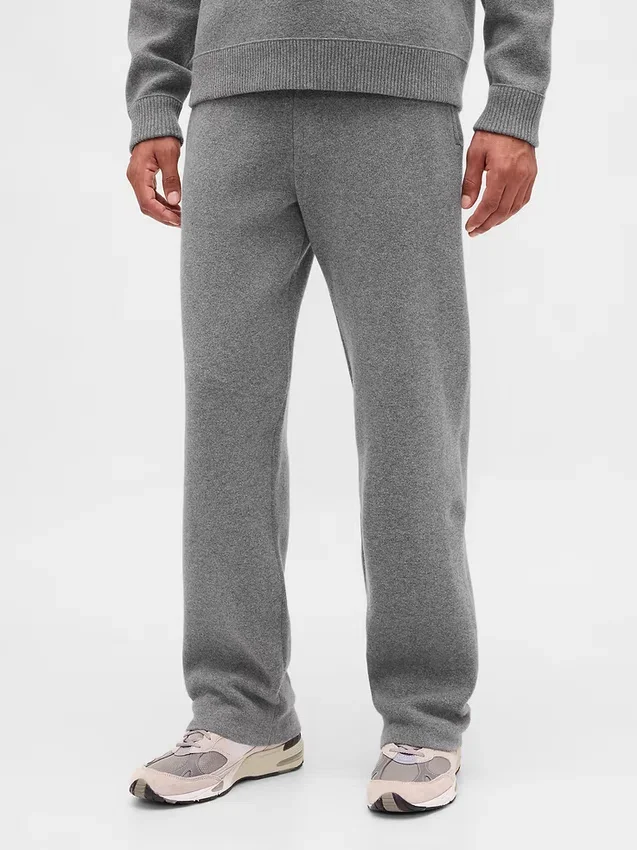 Pantalones de jerséu CashSoft de tejido grueso