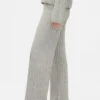 Pantalones de jerséu con tejido trenzado CashSoft
