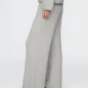 Pantalones de jerséu con tejido trenzado CashSoft