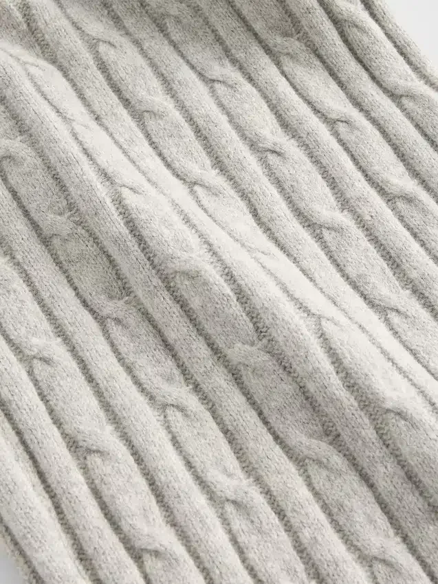 Pantalones de jerséu con tejido trenzado CashSoft