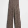 Pantalones de jerséu con tejido trenzado CashSoft