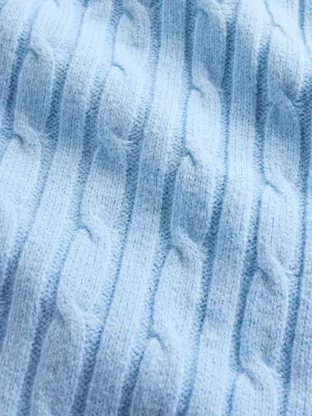 Pantalones de jerséu con tejido trenzado CashSoft