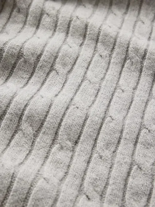 Pantalones de jerséu con tejido trenzado CashSoft