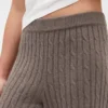Pantalones de jerséu con tejido trenzado CashSoft