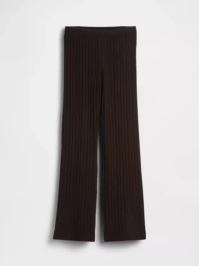 Pantalones de jerséu con tejido trenzado CashSoft
