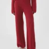 Pantalones de jerséu marrón con punto Shaker de CashSoft