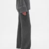 Pantalones de jerséu marrón con punto Shaker de CashSoft