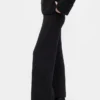 Pantalones de jerséu marrón con punto Shaker de CashSoft