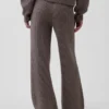 Pantalones de jerséu marrón con punto Shaker de CashSoft