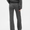 Pantalones de jerséu marrón con punto Shaker de CashSoft