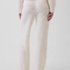 Pantalones de jerséu marrón con punto Shaker de CashSoft