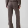 Pantalones de jerséu marrón con punto Shaker de CashSoft