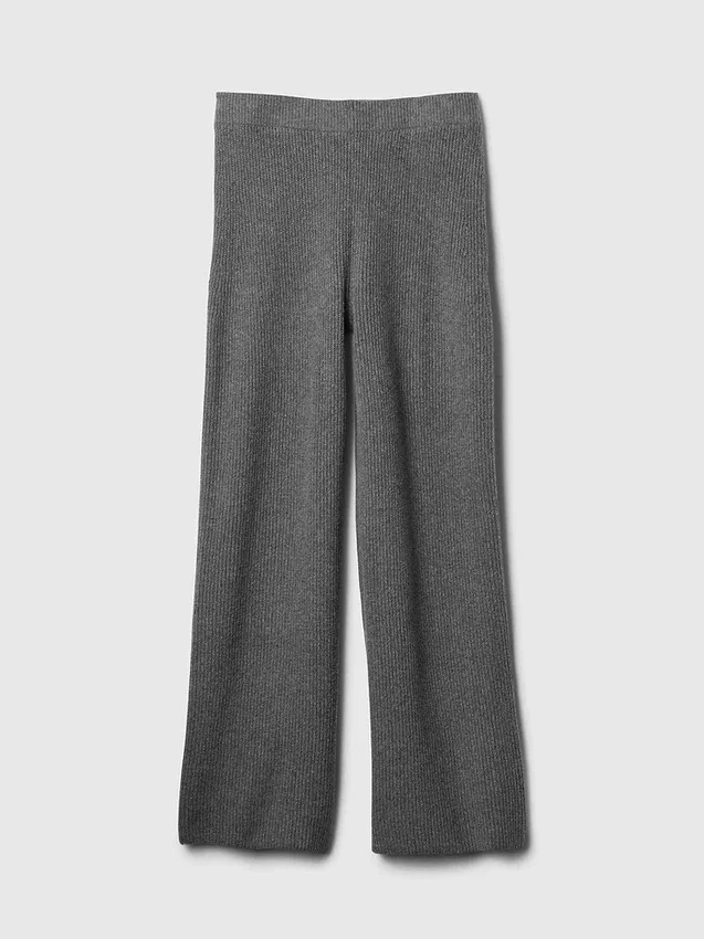 Pantalones de jerséu marrón con punto Shaker de CashSoft