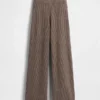 Pantalones de jerséu marrón con punto Shaker de CashSoft