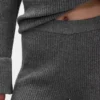 Pantalones de jerséu marrón con punto Shaker de CashSoft