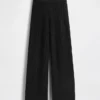 Pantalones de jerséu marrón con punto Shaker de CashSoft