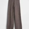 Pantalones de jerséu marrón con punto Shaker de CashSoft