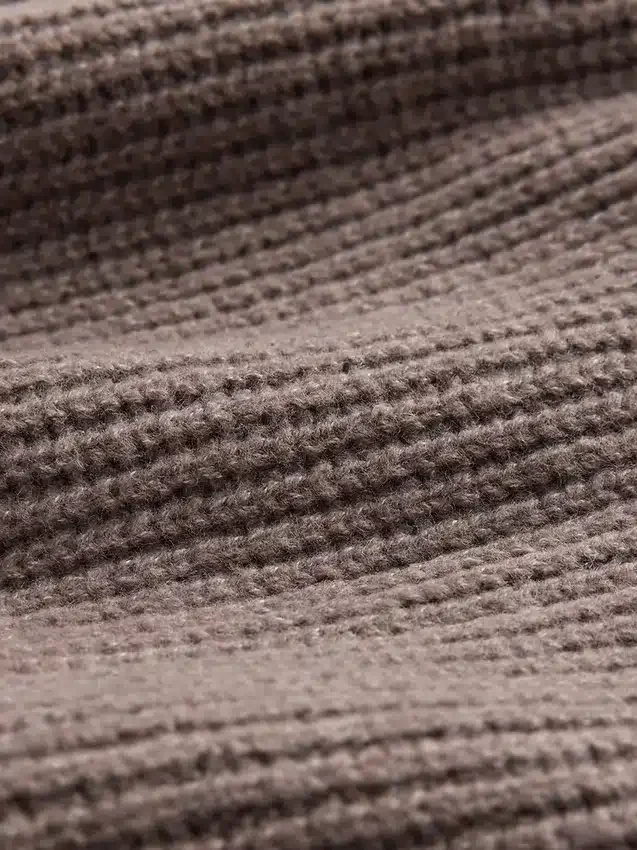Pantalones de jerséu marrón con punto Shaker de CashSoft