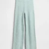 Pantalones de jerséu marrón con punto Shaker de CashSoft