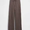 Pantalones de jerséu marrón con punto Shaker de CashSoft