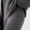 Pantalones de jerséu marrón con punto Shaker de CashSoft