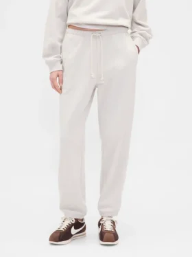 Pantalones de jogging ajustados de felpa francesa de peso pesado