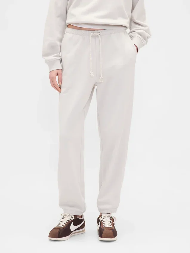 Pantalones de jogging ajustados de felpa francesa de peso pesado