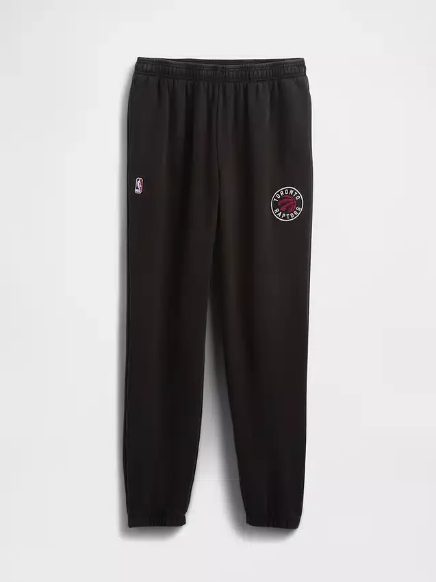 Pantalones de jogging gruesos con el logotipo de los Toronto Raptors de la NBA