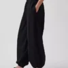 Pantalones de jogging holgados de popelín de algodón orgánico