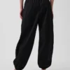 Pantalones de jogging holgados de popelín de algodón orgánico