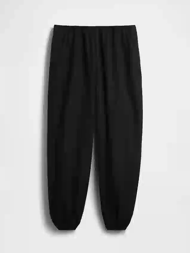 Pantalones de jogging holgados de popelín de algodón orgánico