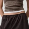 Pantalones de jogging holgados de popelín de algodón orgánico