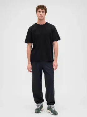 Pantalones de jogging holgados de tejido grueso
